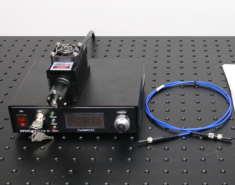 1342nm 100mW DPSS Fiber Coupled Invisible Laser Beam with Power Supply - Click Image to Close